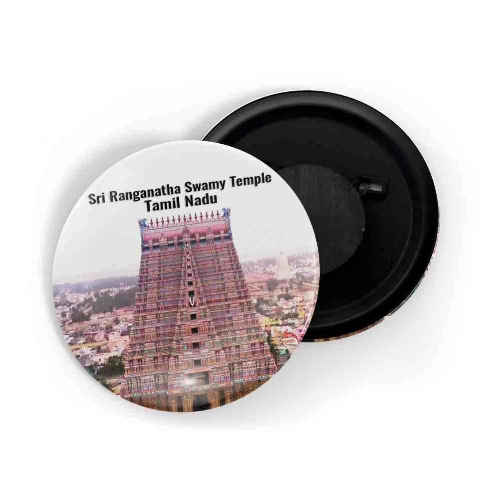 dhcrafts Fridge Magnet Multicolor Sri Ranganatha Swamy Temple D1 Tamil nadu Tourist Place Glossy Finish Design Pack of 1 (58mm)
